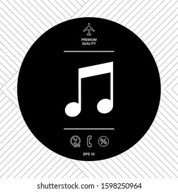 Music icon symbol. Graphic elements for your design