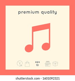 Music icon symbol. Graphic elements for your design