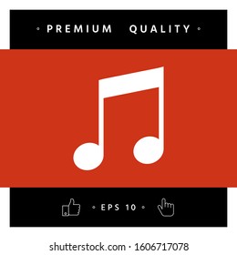 Music icon symbol. Graphic elements for your design