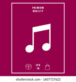 Music icon symbol. Graphic elements for your design