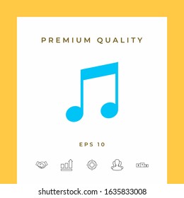 Music icon symbol. Graphic elements for your design