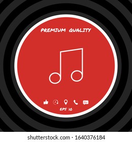 Music icon symbol. Graphic elements for your design