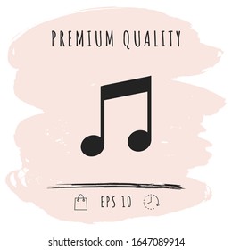 Music icon symbol. Graphic elements for your design