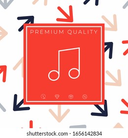 Music icon symbol. Graphic elements for your design
