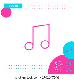 Music icon symbol. Graphic elements for your design