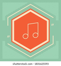 Music icon symbol. Graphic elements for your design