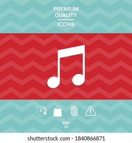 Music icon symbol. Graphic elements for your design