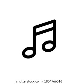 Music icon symbol vector on white background