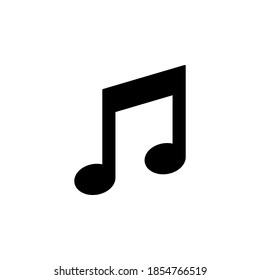 Music icon symbol vector on white background