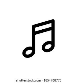 Music icon symbol vector on white background
