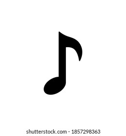 Music icon symbol vector on white background
