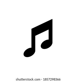 Music icon symbol vector on white background
