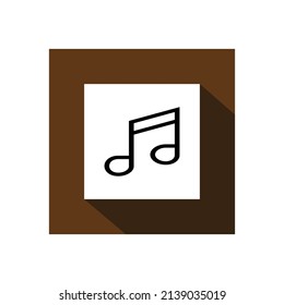 Icono de música, ilustración vectorial de icono de tecnología.