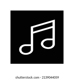 Icono de música, ilustración vectorial de icono de tecnología.