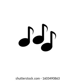 Music icon template. Vector illustration 