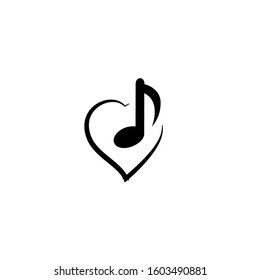 Music icon template. Vector illustration 