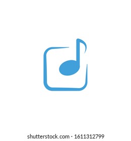 Music icon template. Vector illustration 