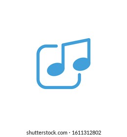 Music icon template. Vector illustration 