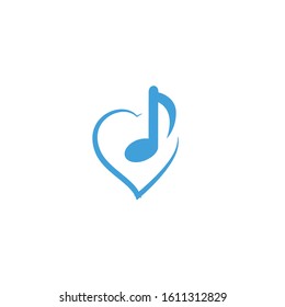 Music icon template. Vector illustration 