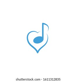 Music icon template. Vector illustration 