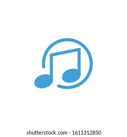 Music icon template. Vector illustration 