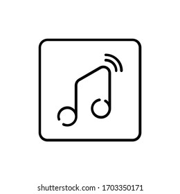 Music icon template. Vector illustration 