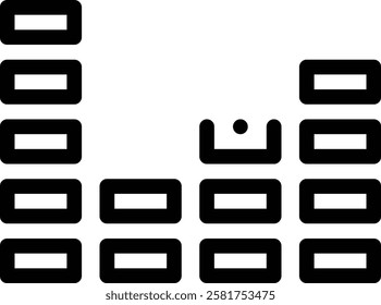 music icon. Thin Linear Style Design Isolated On White Background