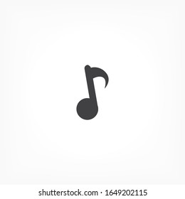 Music Icon in trendy flat style isolated on background. Note symbol for your web site design, logo, app, UI. Vector Music illustration, EPS 10 Music melody .