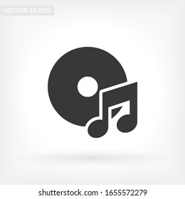 Music Icon in trendy flat style isolated on background. Note symbol for your web site design, logo, app, UI. Vector Music illustration, EPS 10 Music melody .
