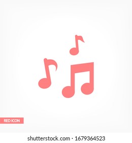 Music Icon in trendy flat style isolated on background. Note symbol for your web site design, logo, app, UI. Vector Music illustration, EPS 10 Music melody .