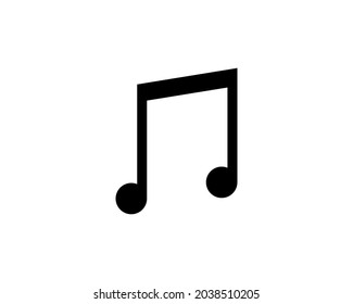 Music Icon in trendy flat style isolated on white background. Note symbol for your web site design, logo, app, UI. Vector illustration, EPS10