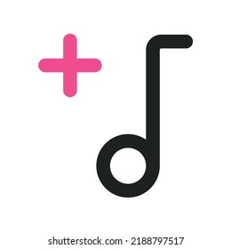 Music Icon with Two Tone 
