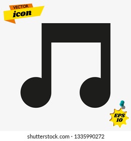 Music icon vector