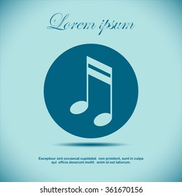 music icon, vector