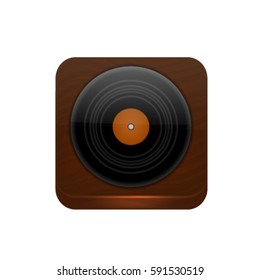 Music icon. Vector