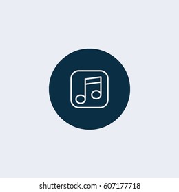 Music icon vector