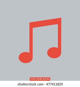 music icon, vector best flat icon, EPS