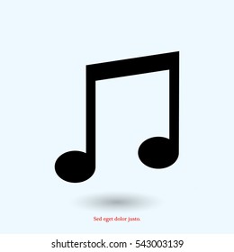 music icon, vector best flat icon, EPS