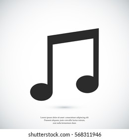 music icon, vector best flat icon, EPS
