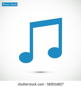 music icon, vector best flat icon, EPS