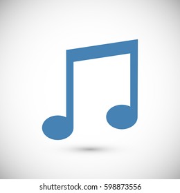 music icon, vector best flat icon, EPS
