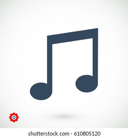 music icon, vector best flat icon, EPS