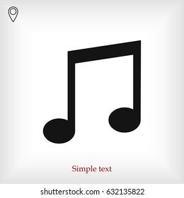 music icon, vector best flat icon, EPS