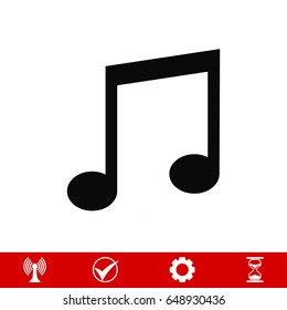music icon, vector best flat icon, EPS