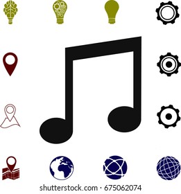 music icon, vector best flat icon, EPS