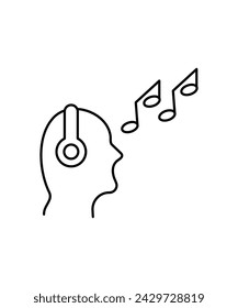 music icon, vector best line icon.