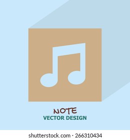 Music icon. vector design.