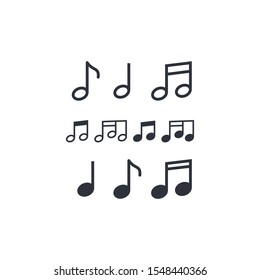 music icon vector design element logo template