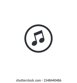 music icon vector design element logo template