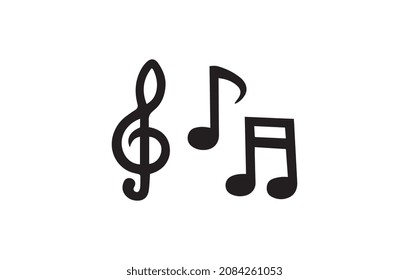 music icon vector design element logo template